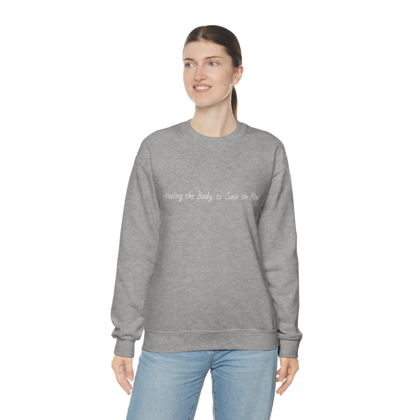 Crewneck Barbell Saves Sweatshirt