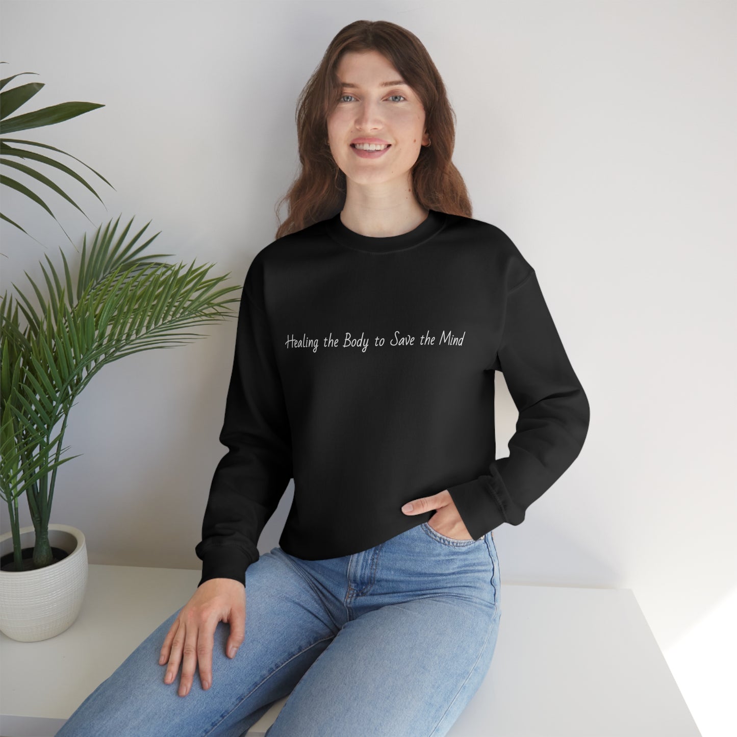 Crewneck Barbell Saves Sweatshirt