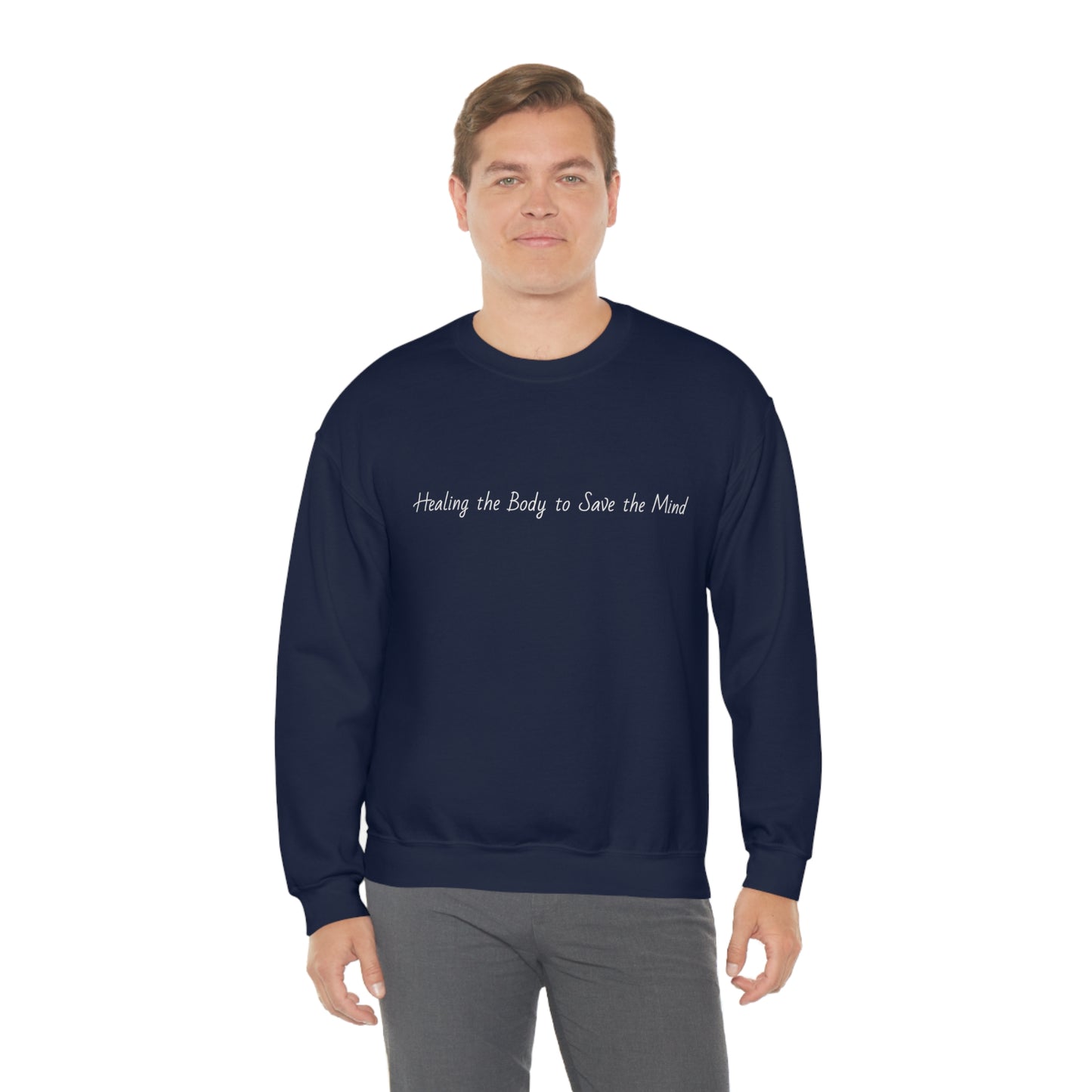 Crewneck Barbell Saves Sweatshirt