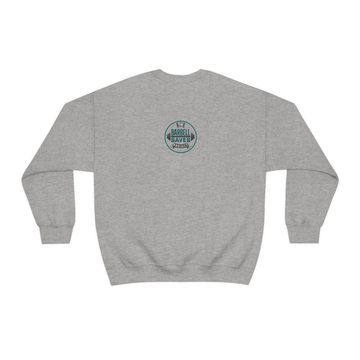 Crewneck Barbell Saves Sweatshirt